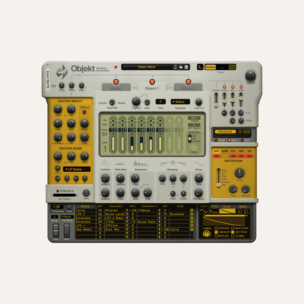 1439-1055 Objekt Physical Modeling Synthesizer